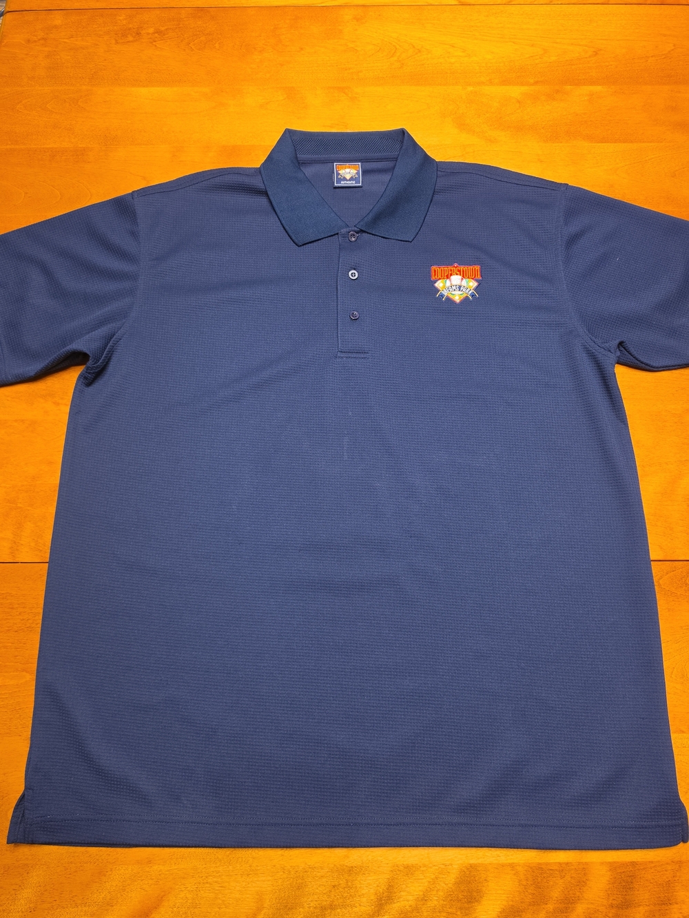 Cooperstown Dream Park Men's Navy Polo Shirt with Embroidered Logo XL